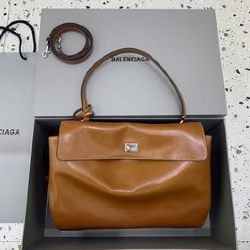 [中號棕色銀扣] BALENCIAG RODEO BAG 系列手袋 新款可以說出