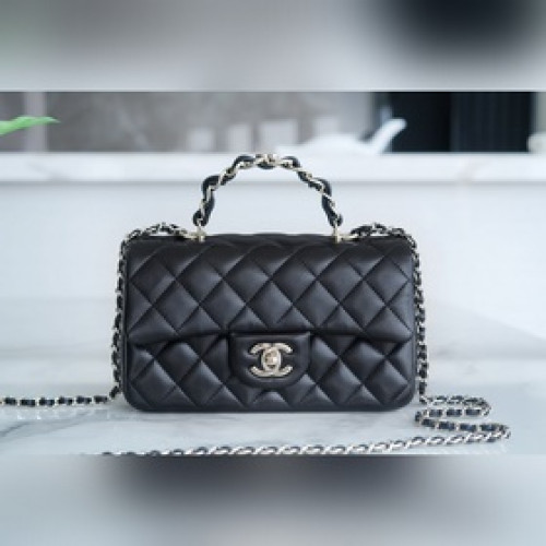 頂級進口原廠皮 所見即所得！  Chanel 23k 秋冬新款 雙C 手柄CF
