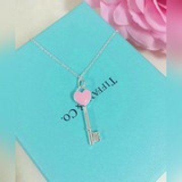 Tiffany&Co 蒂芙尼 滴油 心形 鑰匙 項鍊  火爆  經典時尚 高端定