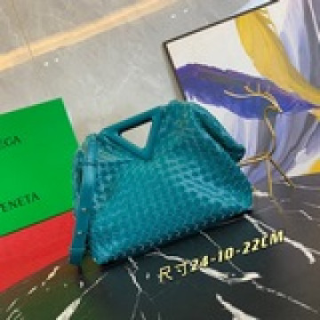大號  【原版皮高品質】bv 新款編織三角形手提包 the triangle