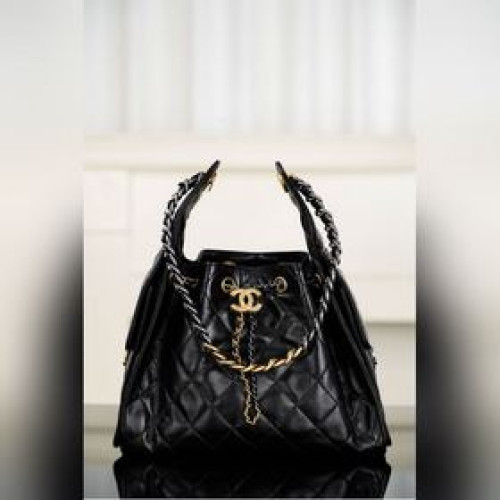 頂級進口原廠皮 所見即所得！ CHANEL 25B 油蠟皮鴛鴦鍊 25 Bag