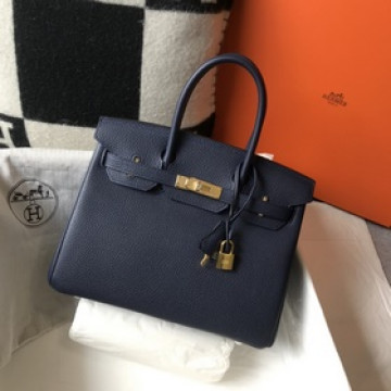 手工蠟線35cm Birkin 出品價值及收藏價值最高的經典款 深寶藍無論10
