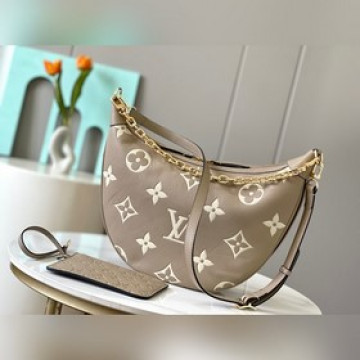頂級原單，46725本款 Loo Hobo 手袋選用柔軟 Monogram Em