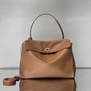 24s爆款[大號奶茶金扣] BALENCIAGA RODEO BAG 系列手袋