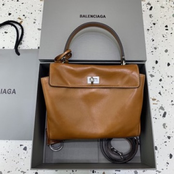 [現貨] Balenciag rodeo mini [棕色銀扣] 哒哒哒，min