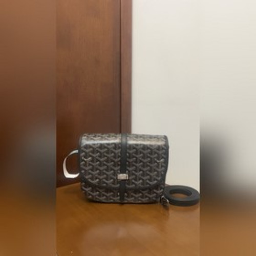 頂級進口原廠皮免稅版本升級版荔枝紋黑色 GOYARD BELVEDERE小號包