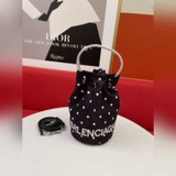 BALENCIAGA 春夏新款 NAVY CABAS 水桶包 進口耐磨棉質帆布巴