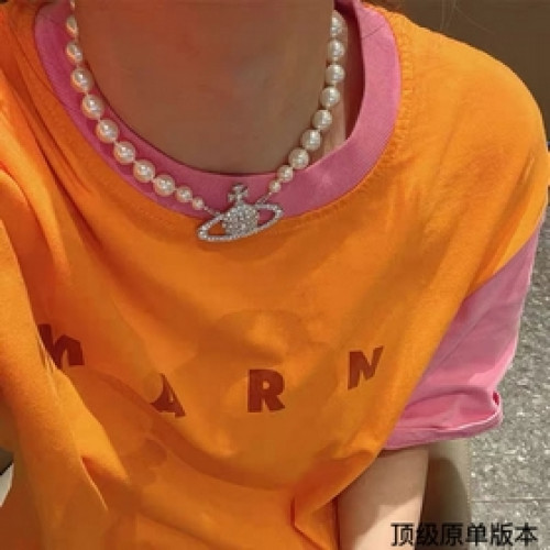 高品質經典大土星項鍊項鍊vivienne westwood西太後土星珍珠項鍊！