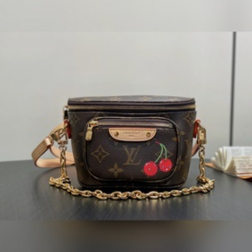 M13449老花 櫻桃鍊條包 LV x TM Mini Bumbag 手袋 路易