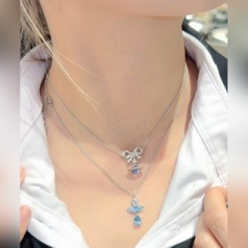 西太後 Vivienne 絕美土星藍鑽項鍊最高品質、少女心爆棚，實物一整個驚豔