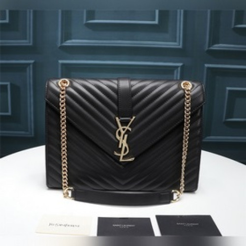 平紋 SAINT LAURENT MONOGRAMME 經典聖羅蘭采用原版南非皮