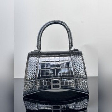 Balenciaga沙漏包鳄魚紋黑色，克扣[S--23cm] 原廠皮版本HOUR