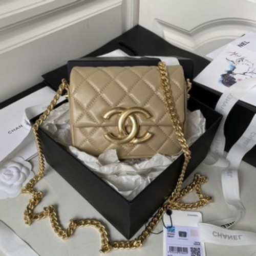 香奈兒23 隐藏款複古黑金大logoCHANEL23  小號AS3854隐藏款