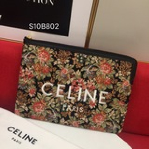 大號 celin.e 新款maillon triomphe手拿包 小牛皮包邊
