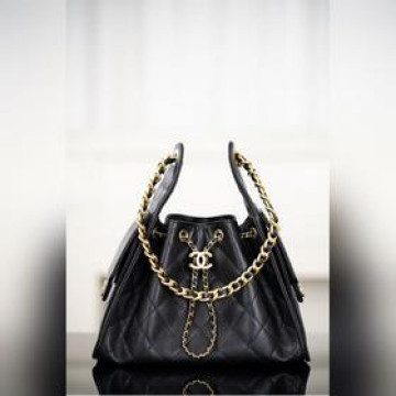 頂級進口原廠皮 所見即所得！ Chanel 25s small hobo 抽繩