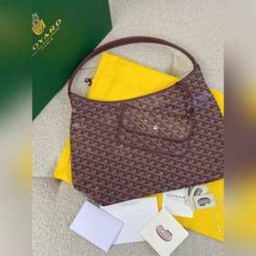 鎮店之寶 再次回貨 goyard hobo拉鍊托特酒紅色 又有新款啦～而且是