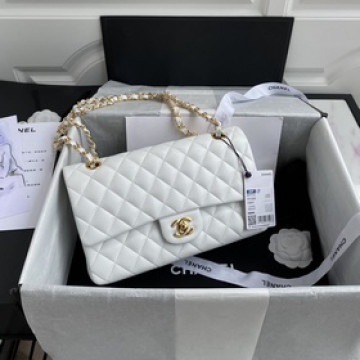 白色法國高端定制品 Chane1  Classic Fla  Bag  A011