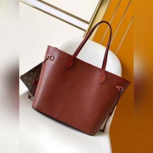 女款_動态變碼Neverfull 中號水波紋手袋 M12195綠色 M12746棕色