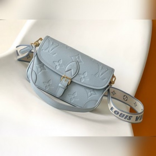 頂級原單 M46846霧霾藍M46386 黑色 M46388米白本款Diane手
