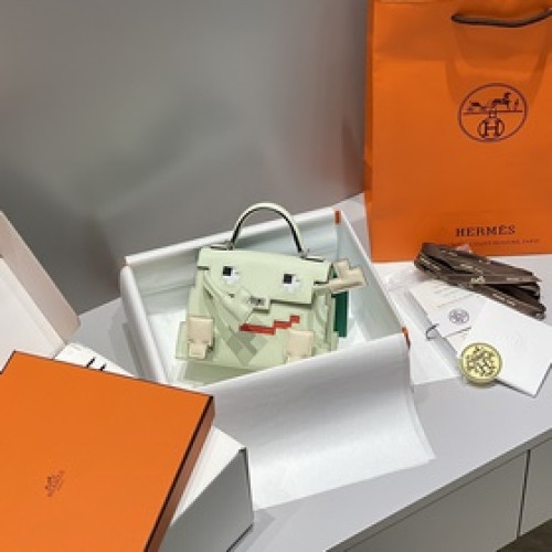 KELLY DOLL PICTO 馬賽克 氣泡綠 凱莉娃娃于千禧年上市的限量手袋