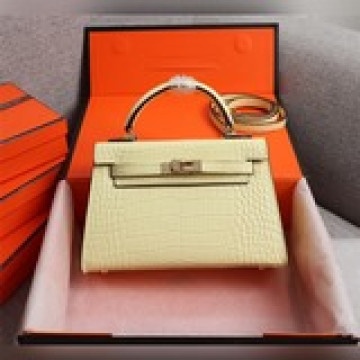 凱莉二代鳄魚紋22cm 19cm 版型完美hermes mini kelly s
