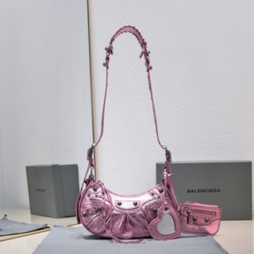 月牙包小號金屬粉現貨，尺寸26 cm*12*6