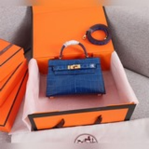 二代原單鳄魚紋版型完美hermes mini kelly second gene
