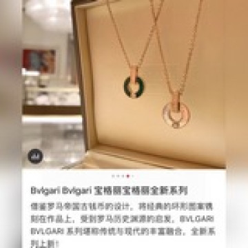 Bvlgari 寶格麗 圓盤 字母 項鍊采用進口s925純銀材質真空電鍍18k玫