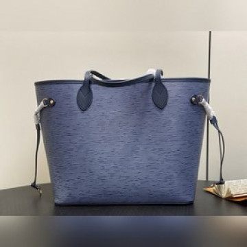 M14856藍白色 水波紋購物袋 NEW Neverfull MM 手袋 M11