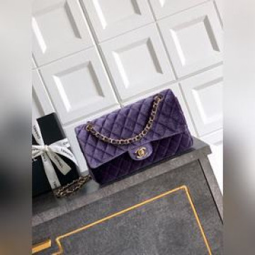 雙蓋包 紫羅蘭絲絨Chanel 香奈兒絲絨包，菱格紋+複古配色，優雅到開挂在韓