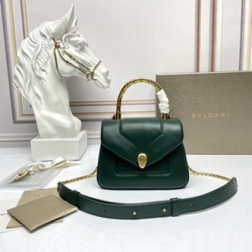 芯片版  BVLGARI SERPENTI REVERSE系列小號手提包 迷人