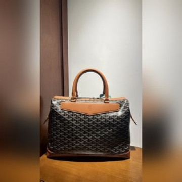 頂級進口原廠皮免稅版本新款Goyard Cisalpin公文包  雙拉鍊開合帆布