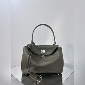 24s爆款[小號軍綠色銀扣] BALENCIAGA RODEO BAG 系列手袋