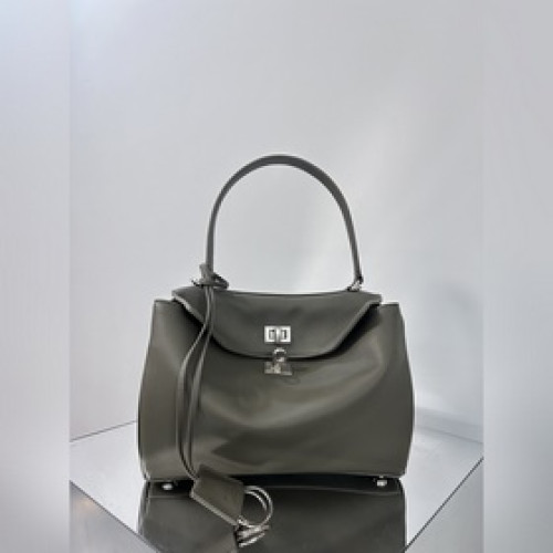 24s爆款[小號軍綠色銀扣] BALENCIAGA RODEO BAG 系列手袋