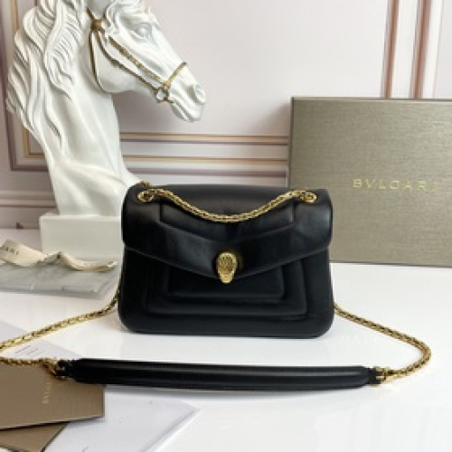 芯片版  BVLGARI SERPENTI REVERSE系列小號肩包 迷人的