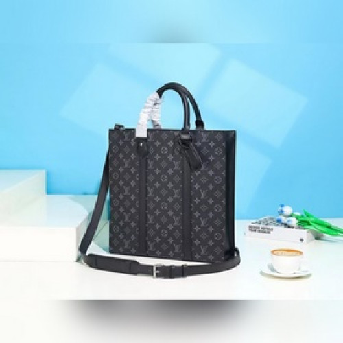 頂級原單M46452黑花 公文包手提袋系列 SAC LAT 手袋 本款 Sac