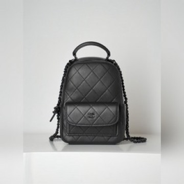 頂級進口原廠皮 所見即所得！  Chanel 25c so black min