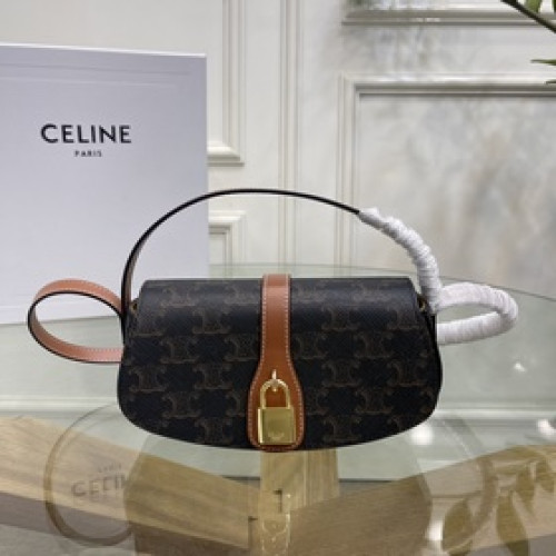 正品級 法國奢華潮牌 Celine “Tabou Clutch手袋”标志印花和