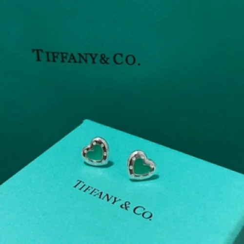 Tiffany藍蒂芙尼耳釘愛心琺琅情人節禮物心形耳環