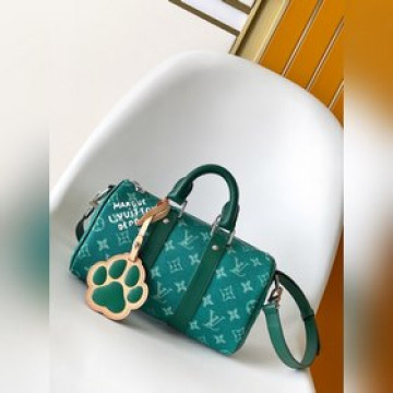 女款_M13166黃色 M12684綠色頂級原單 動态變碼本款 Keepall Ban