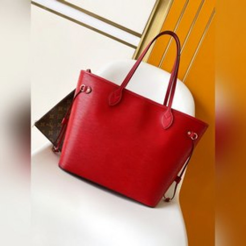女款_動态變碼Neverfull 中號水波紋手袋 M12195綠色 M12746棕色