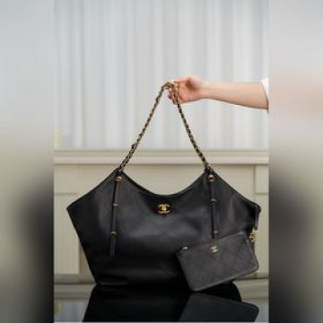 頂級進口原廠皮 所見即所得！  CHANEL 25S GD同款MAXI Tot