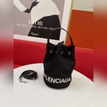 BALENCIAGA 春夏新款 NAVY CABAS 水桶包 進口耐磨棉質帆布巴