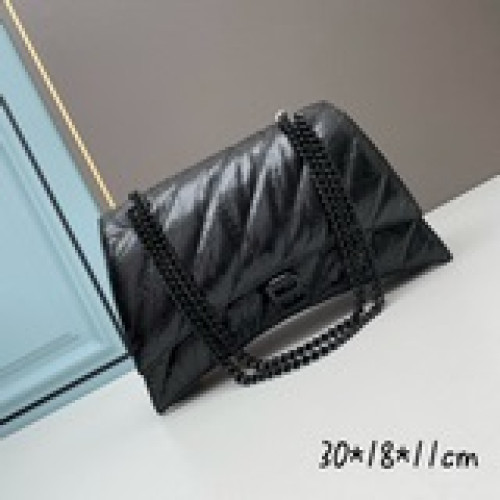 Balenciag新品 大號鍊條沙漏包 平紋牛皮 油蠟皮全包采用頭層牛皮好質量巴