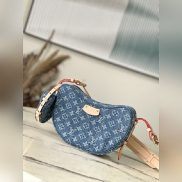 頂級原單 M46856 丹甯藍 Croissant MM可頌包 2024早春系列