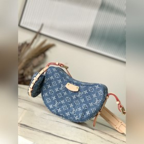 頂級原單 M46856 丹甯藍 Croissant MM可頌包 2024早春系列