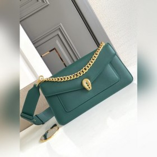 【原廠皮】 BVLGARI  SERPENTI EAST-WEST     M
