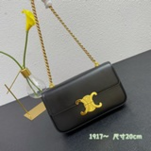 小號Celin Triomphe新款凱旋門小號鍊條腋下包21ss秋冬走秀款 一