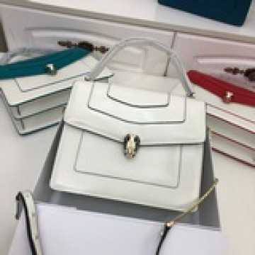 【Bvlgari】寶格麗專櫃三層蛇頭包大號，型號：6998進口頂級Box皮定制原