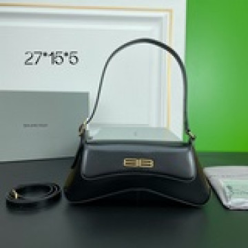 ＜平紋黑色＞小號Balenciagα XX系列腋下包 很有設計感的包型 流暢